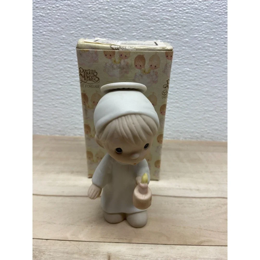 Vtg 1982 Enesco Precious Moments The First Noel Porcelain Figurine
